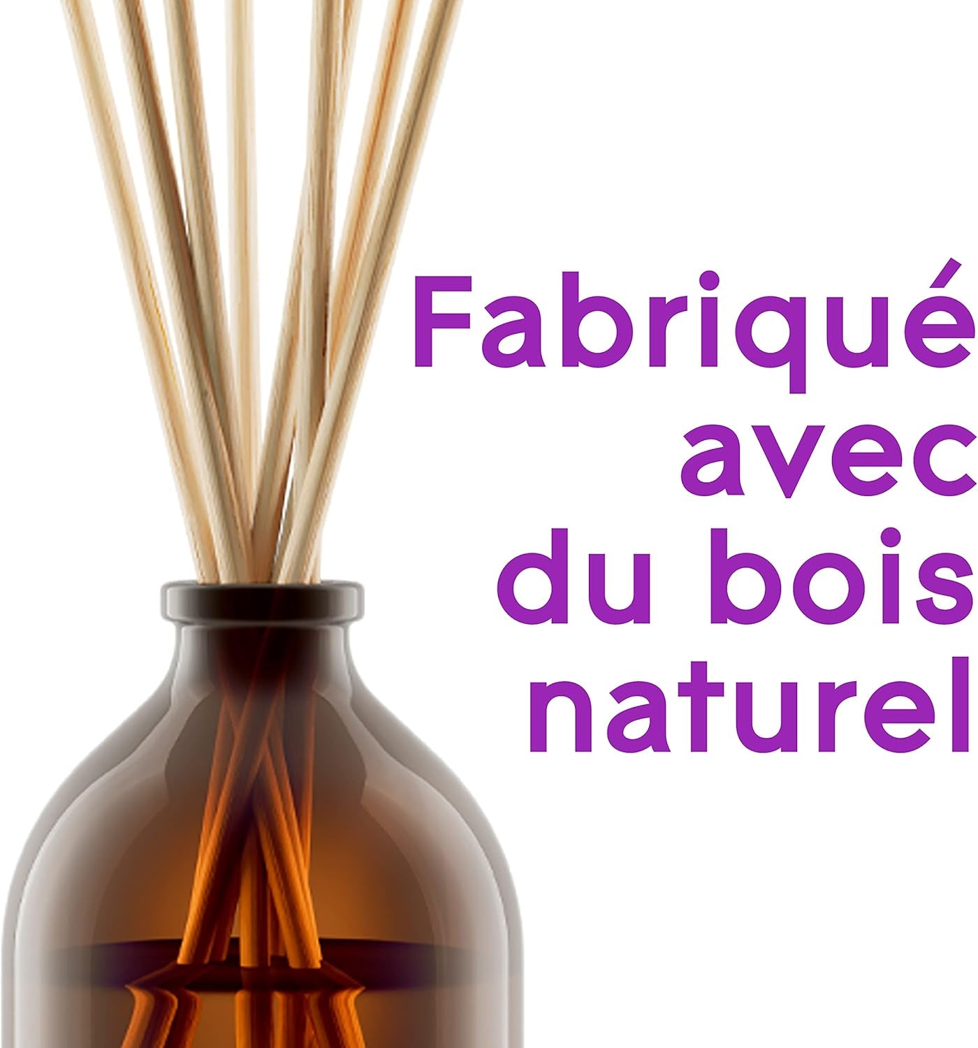 Aromatherapy Diffuseur Bâtonnets - Infusé Aux Huiles Essentielles - Jusqu'À 90 Jours De Parfum - Moment of Zen, Lavande & Bois De Santal - 2 Diffuseurs & 16 Bâtonnets