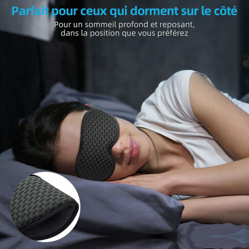 Masque De Nuit Innovant 2026 Pour Hommes Et Femmes, Conception Masque De Sommeil Qui Bloque La Lumière Pour Dormir, Les Siestes, La Méditation, Les Voyages
